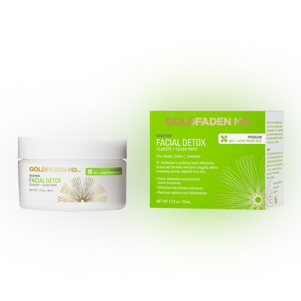 GOLDFADEN MD Facial Detox Clarify + Clear Mask 1.7oz/50mL FULL SZ BRAND NEW